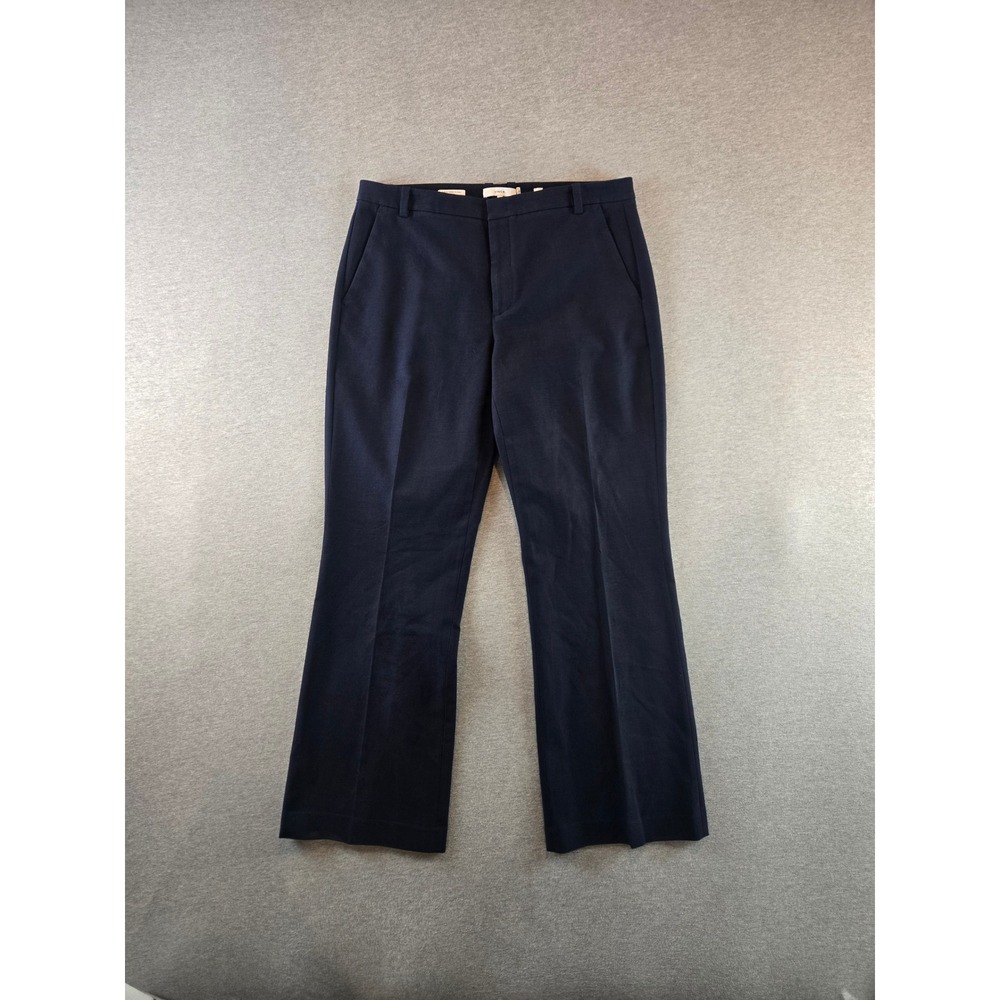 Vince Trousers Womens 12 Navy Blue Stretch Cotton Bootcut Pants V977622271